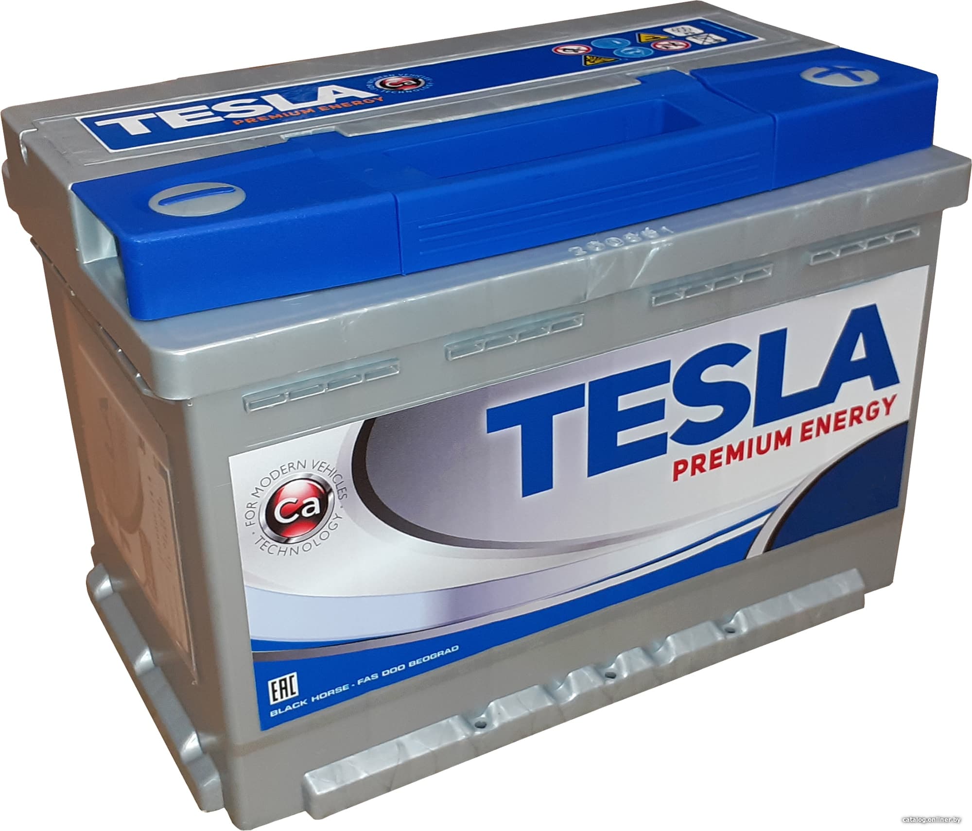 Автомобильный аккумулятор Tesla Premium Energy 85 R low (85 А·ч)